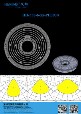 China 60°/90°/120° Available PC Material 2835 LED Lens High Power LED Lens For UFO High Bay Light en venta