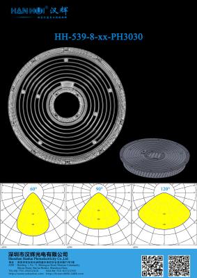 中国 60°/90°/120° Available 2835 LEDs Lens Φ263.8mm WaterProof High Transmittance For High Bay Lighting 販売のため