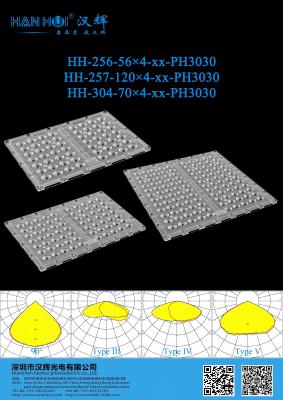 China Optical Grade PC High Transmittance LED Lens For Street Lighting Parking Lot Light 90°/T5/T3S/T4S for sale