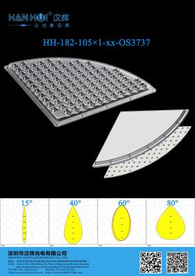 China 105 Stück 3737LEDs 219.48×219.48×14MM 15°/25°/40°/60°/80° Verfügbar Energieeffizient Wettersicher für die Stadionbeleuchtung zu verkaufen