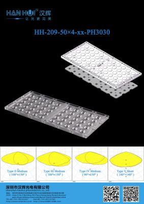 중국 45°/60°/90°/T2M/T3M/T4M/T5S Available 50×4pcs 3030LEDs 285×133mm Superior Beam Quality Eco-Friendly Material For Street Lighting & Flood Lighting 판매용