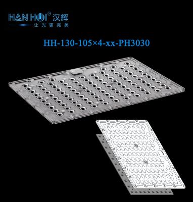 중국 낮은 빛 손실 낮은 반짝이는 홍수 빛 렌즈 352.5×230.4mm105×4 3030LED 90°/T2/T3/T4/T5 사용 가능 판매용