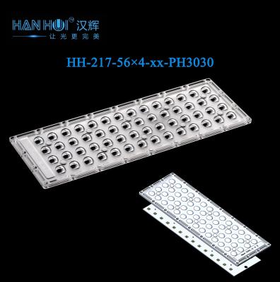 Chine 56×4pcs 345×130mm Taille 3030LED résistant aux intempéries Luminosité améliorée 92% Lentille de transmission Pour l'éclairage de stationnement à vendre