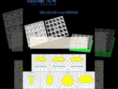 24 In 1 3030 LEDs Seven Light Distribution Options Uniform Light Output Easy Installation Excellent Street & Flood Lighting Lens