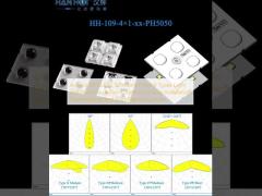 4×1pcs 5050LEDs 50×50mm Size 9 Types Light Distributions Uniform Luminance Easy Installation Streetlighting and Floodlighting Lenses