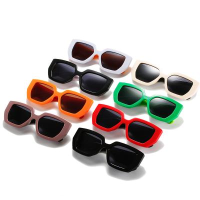 China Fashion Sunglasses Wholesale New Vintage Men Women Vintage Thick Square Legs Sun Glasses Oversized Wide Frame Big Glass for sale