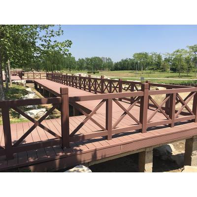 China Factory Price Modern Wooden Wooden Bridges Footpaths WPC Plastic Decking WPC Composite Flooring for sale