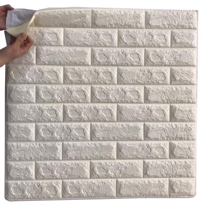 China Hot Selling Administration China Factory Brick Pattern Wallpaper 3D PE Foam Wall Sticker Wallpaper For Decoration for sale