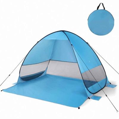 China Easy Set Up Pop Up Portable Beach Tent Sun Shelter Beach Shade Tent With UPF 50+ For Outdoor Activities for sale