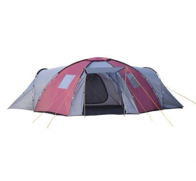 China PU5000mm 3 Rooms Large Waterproof PU5000mm 3 Rooms Double Layer Family Tent Waterproof Camping Instant Family PU5000mm Windproof With Extended Porch Oxford Floor for sale