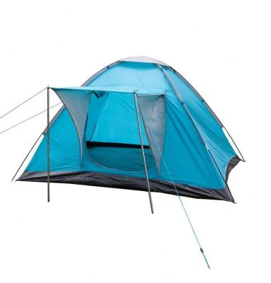 China PU 800mm Breathable 2 3 Person Polyester Dome House Camping Tent With Steel Poles Extended Porch for sale