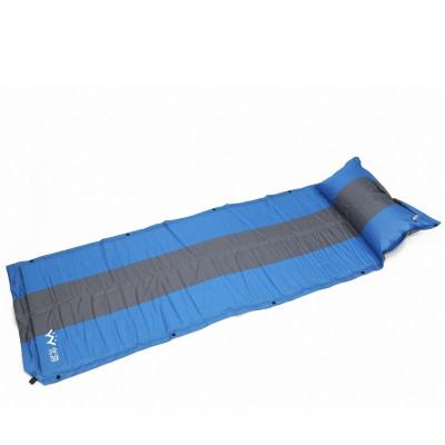 China Durable Ultralight Pongee Folding Camping Floor Mat With Attached Pillow for sale