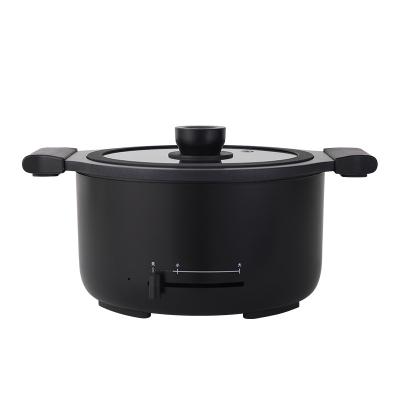 China Adjustable Temperature 2.5L Electric Two-flavored Hotpot Electric Hotpot Non-Stick Coating Shabu Shabu for sale