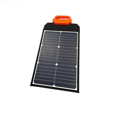 China DC+USB+Type-C TpacK Sunpower Portable Solar Panel Chargers 30W Dual USB Camping Folding 100 200 Watt Foldable Solar Panels For Hiking for sale