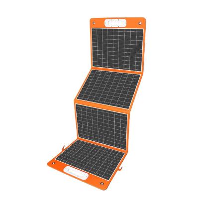 China Monocrystalline DC+USB+Type-C Solar Charger Tpack 60W 80W 100W Charging Outdoor Camping Folding Foldable Portable Solar Panels For Mobile Cell for sale