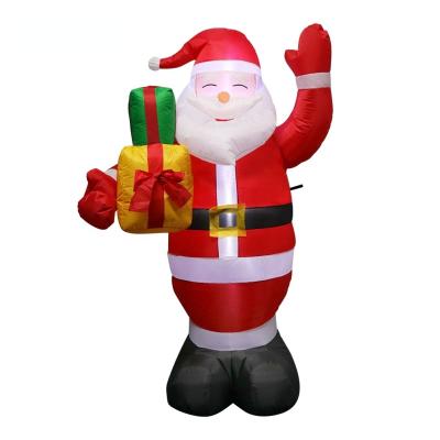 China Statue 150cm LED Christmas Inflatables Santa Claus Outdoor Yard For Garden Outdoor Decoration Outdoor Decoration OurWarm for sale