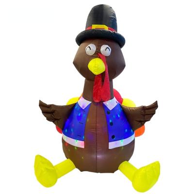 China Kids Christmas Toys/OurWarm Outdoor Party Wholesale 4ft LED Inflatable Yard Turkey Turkey/Thanksgiving/Kids Christmas Inflatable Toys For Outdoor Holiday Yard Decorations for sale