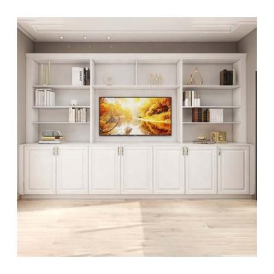 China Adjustable (height) JYcasa hot selling living room tv wall cabinet storage wood tv cabinet factory wholesale for sale