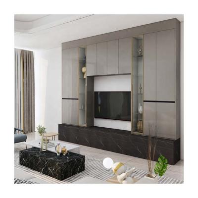 China Adjustable (height) JYcasa hot selling tv cabinet wall mounted simple tv stand wood tv cabinet for Hotel for sale