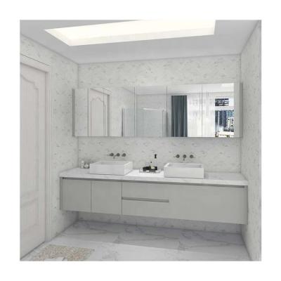 China Hot Sale Modern Wholesale LED Mirror Cabinet Modern Bathroom Vanity JYcasa Foshan Supplier for sale