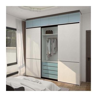 China JYcasa New Design Modern Wooden Sliding Door (Other) White Wardrobe Hot Sale Bedroom Wall Wardrobe Adjustable Wardrobe for sale