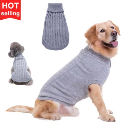 China Fashion Knit Sweaters Winter Soft Dog Fur Coat Sweater Knitwear Dog Coats Pet Clothes for sale