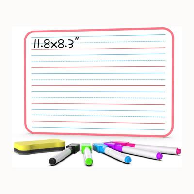 China School Teacher Double Sided Dry Erase Board Small Whiteboard For Kids Dry Erase Board With Lines For Learning Writing for sale