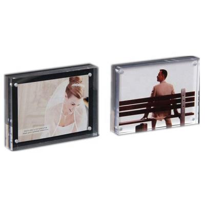 China Shape Custom Acrylic Magnetic Souvenir Photo Frame Fridge Magnet From China Factory for sale