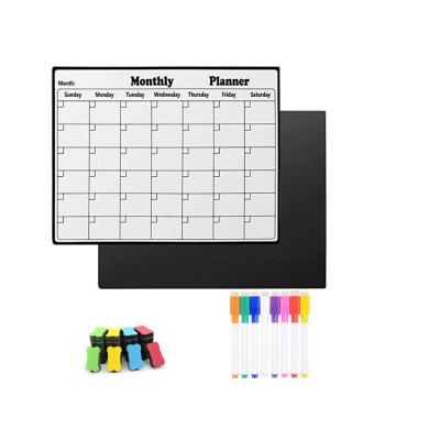 China Shape Custom China Factory Kitchen Sticker Menu Board Dry Erase Magnetic Calendar for sale