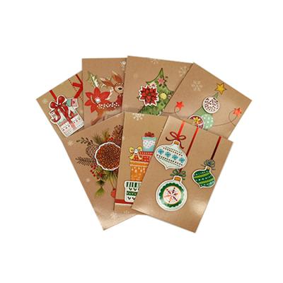 China Europe/America/Oceania Custom Art Paper Printed Logo With Blank Mini Envelopes Handmade Pop Up Greeting Card Christmas Note Card for sale