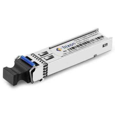 China Gigabit Ethernet 10G BIDI SFP+ 60km 1270nm DFB 1330nm APD SMF Bidirectional Optical Transceiver Module Fiber Optic Module Price for sale