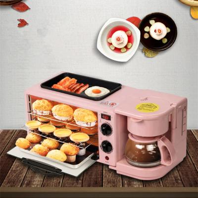 China Household Multifunctional Electric Coffee Maker 3 in 1 Grill Toaster Breakfast Maker Sandwich Machine for sale