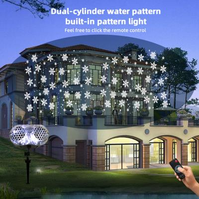 China Snow Night Projector Stage Snowflake 14VDC White Snowflake Projection Indoor and Outdoor Light for sale