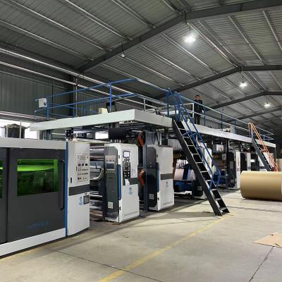 China Very High Cost Performance 250m/min High Speed ​​3/5Ply Corrugated Cardboard Production Line For Box Maker for sale