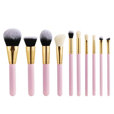 China Angular Blush High Quality Beauty Tools 7PCS 10PCS 15PCS Makeup Pink Set Brush For Eyelash Cosmetic Brush for sale