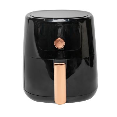 China Silent Operation High Cost Performance Plated Gold 4L Capacity Digital Air Fryer Healthy Kitchen Appliances Oil Free Air Fryer for sale