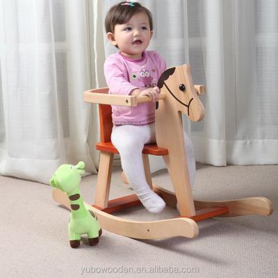 China Ride on wooden toy baby rocking horse for sale