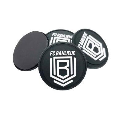 China Handmade Customize 3D Back Magnet Silicone Label In Any Color Custom Embossed 3d Soft PVC Patch Rubber Patch With Magnet for sale