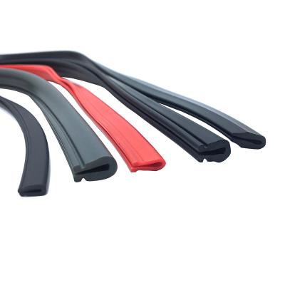 China Eco-Friendly Wholesale Customized PVC / TPR Flexible U-Shaped Plastic Rubber Strips For Windows And Doors for sale