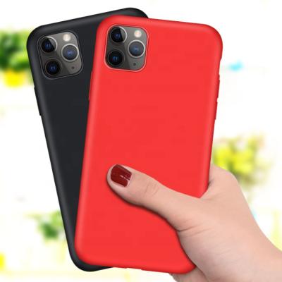 China Handtouch Soft Liquid Silicone for iphone 11 case TPU shockproof cell phone case for apple iphone 12 max pro case for sale