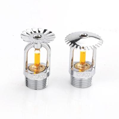 China Automatic Fire Sprinkler System Fire Sprinkler Glass Brass Bulbs 57 Degrees (Type A, Orange) for sale