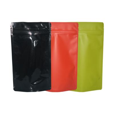 China Aluminum Foil Moisture Proof Matte Outer Packaging Color Printing Empty Foil Stand Up Pouch Ready Shipping Stand Up Zipper Bags for sale