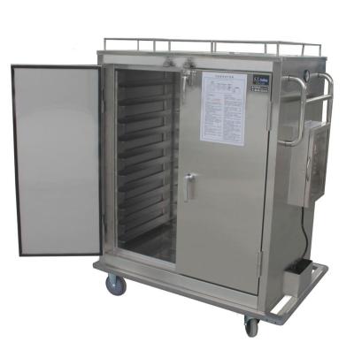 China Stainless Steel Heat Insulation Dining Car Industrial Food Steam Stored for sale