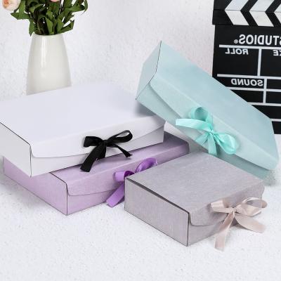 China Recyclable Custom Ribbon Packaging Paper Box Printing Stock Box for sale