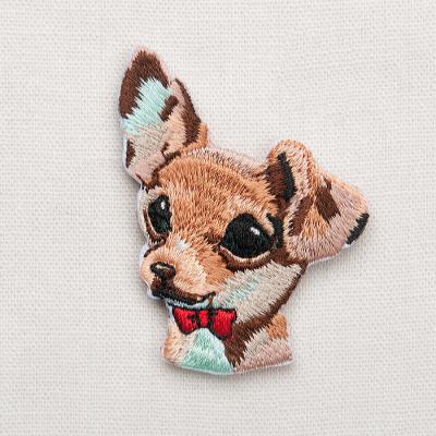 China custom animal shaped 3D embroidery iron patch for sale