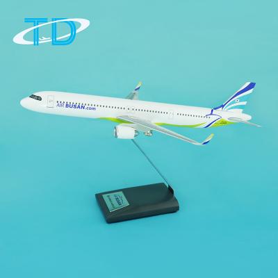 China 1:200 22cm AIR BUSAN A321 Airbus Flat Model Hotel and Resort Innovative Corporate Gifts for sale