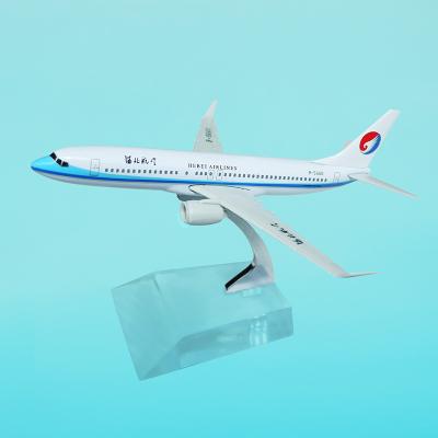 China Europe Hebei Airlines B737-800 1/300 Scale Model Aircraft 12cm Diecast Model for sale