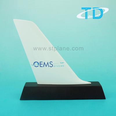 China Europe Airlines Advertaing Gift Scale Tail Flat Desktop Model For OEM for sale