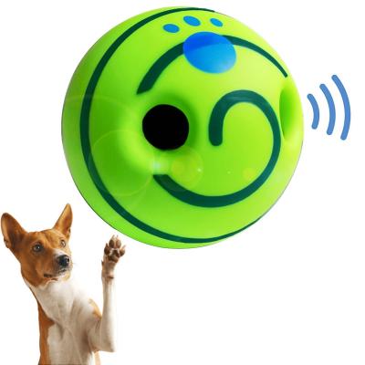 China PVC Giggle Ball Viable Pet Chewing Toy Training Toy With Sound Squeaky Giggle Vocal Ball Dog Giggle Ball For Dogs for sale