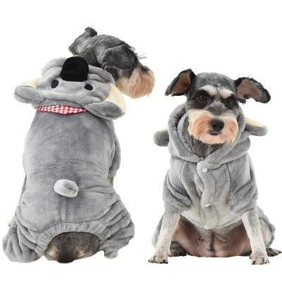 China Stocked Pet Apparel Dog Clothes Wholesale High Quality Cute Winter Dog Coat Koala Coat Dog Factory Short Plush for sale